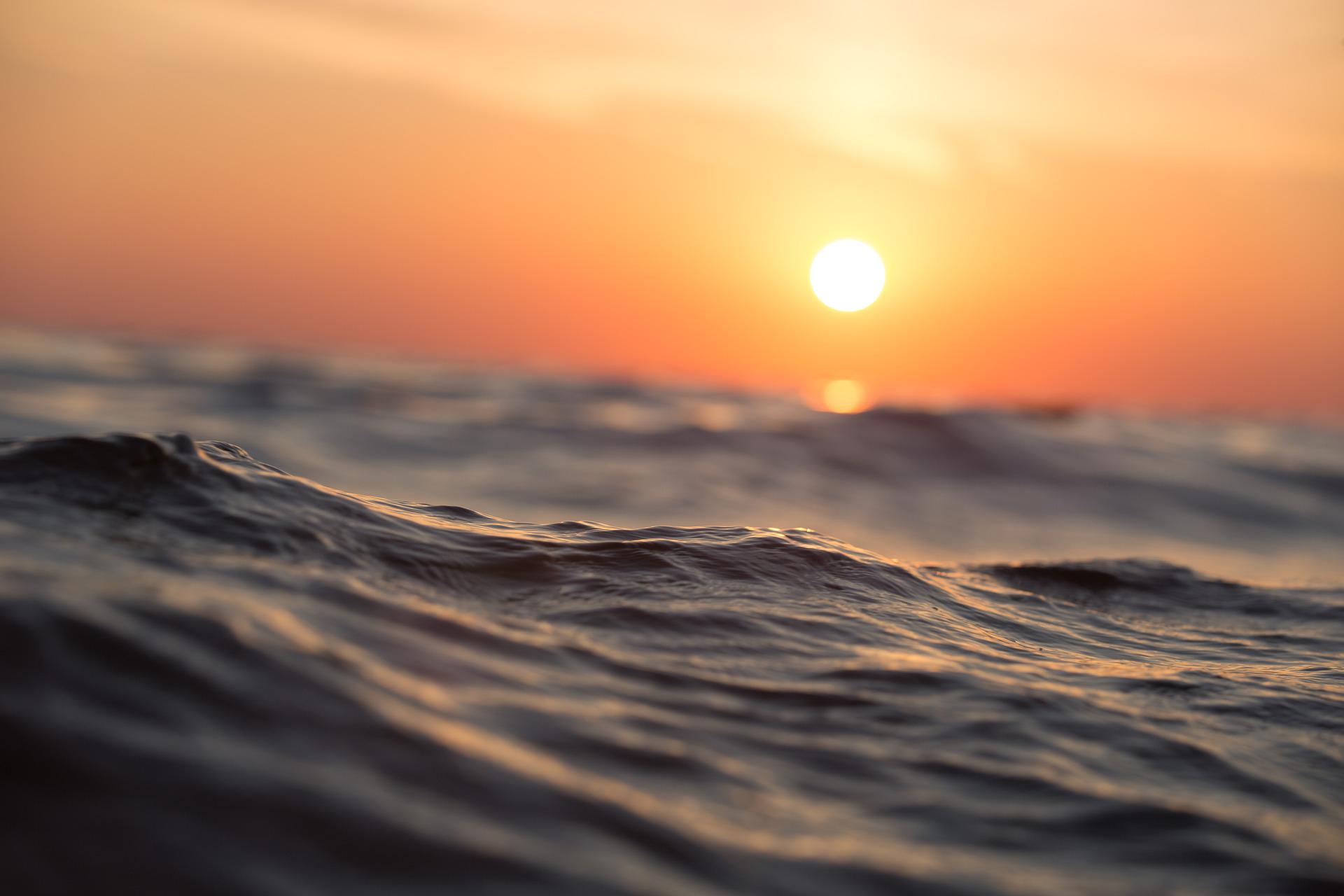 Photo of sunset over ocean