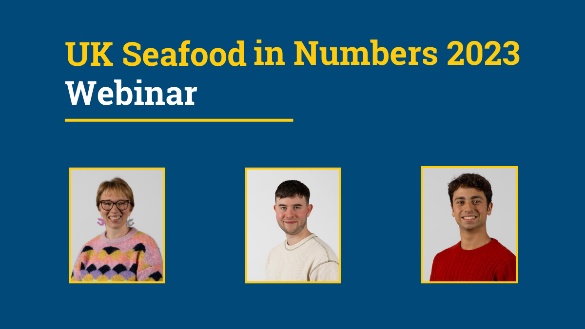 Seafood in Numbers 2023 webinar poster