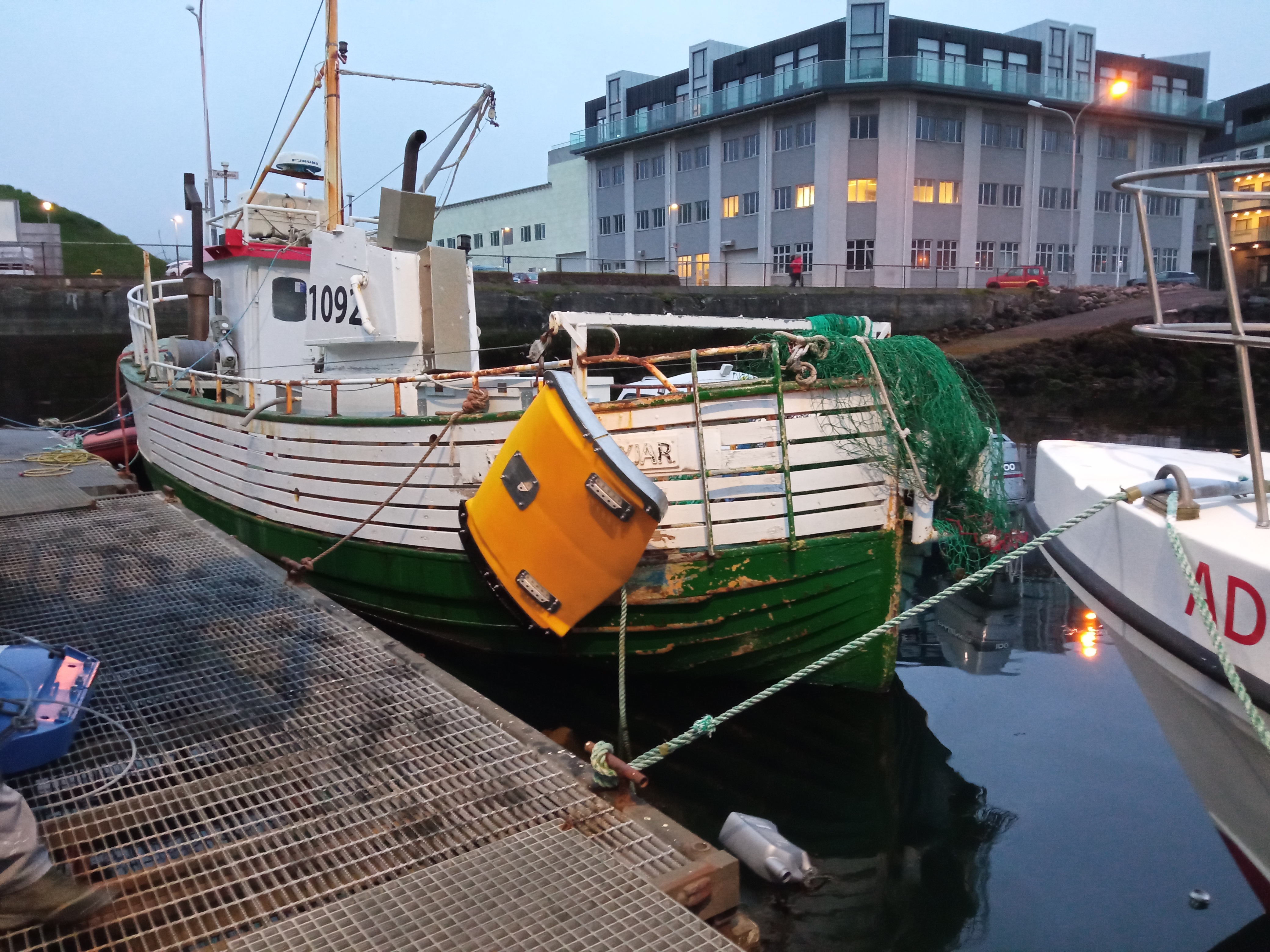 Photo showing Pluto trawl doors on vessel Andvari VE 100